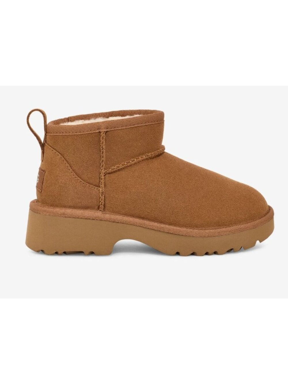 NEW UGG Kids Classic Ultra Mini Boot Brown Chestnut Suede Size US 5 $140 [jb]